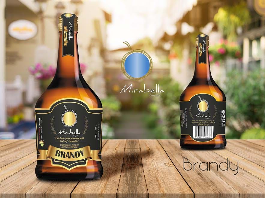 Image of Mirabella brandy bottle